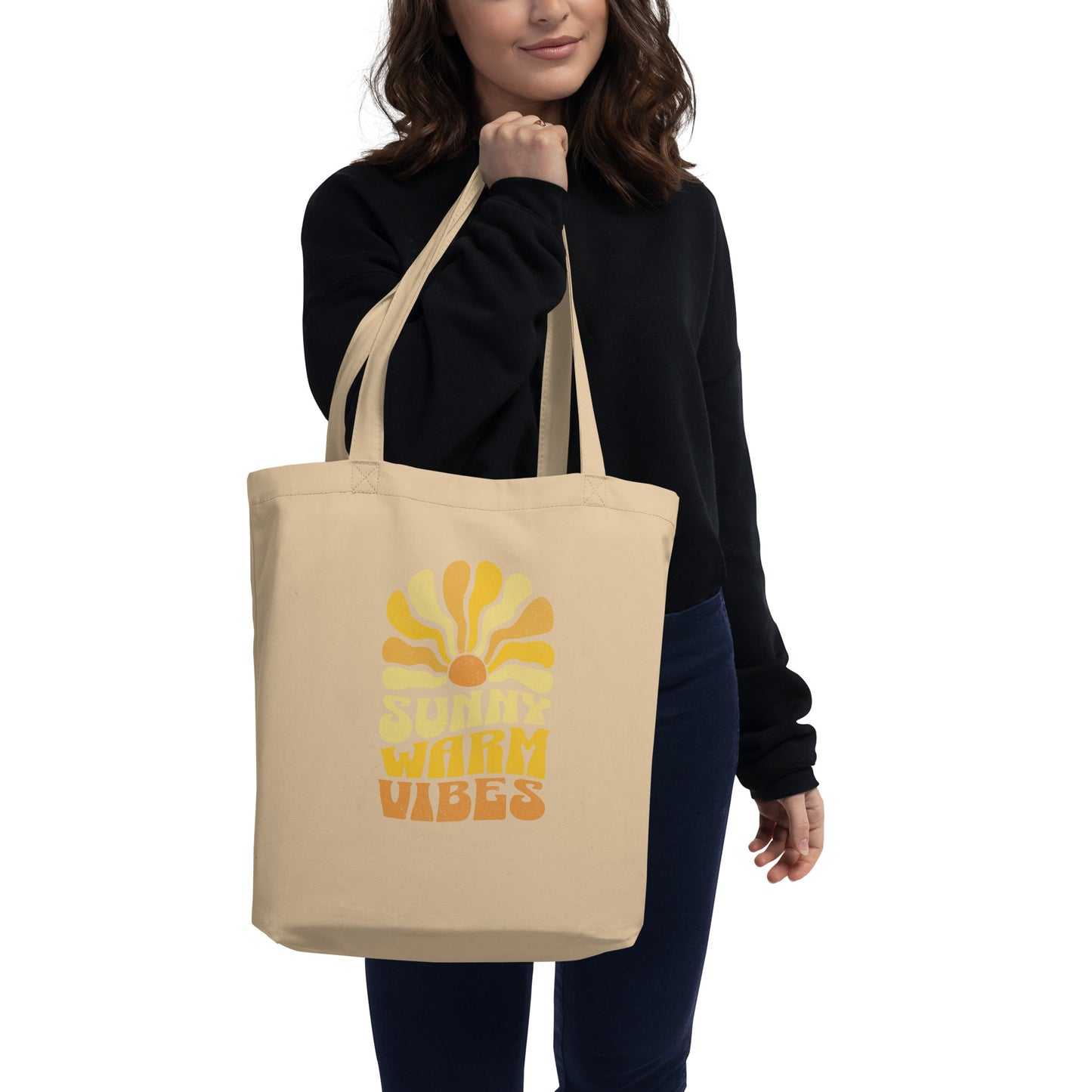 Bio tote bag, Sunny warm vibes